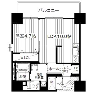 SunSunなんば弐番館の間取り図