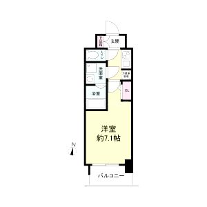 オーキッドレジデンス新大阪の間取り図