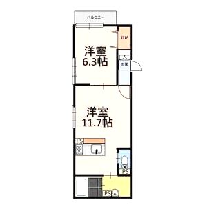 Glicina南巽felizの間取り図