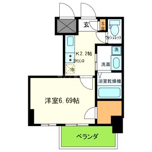 プレジオ東天満の間取り図