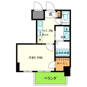 プレジオ東天満の間取り図