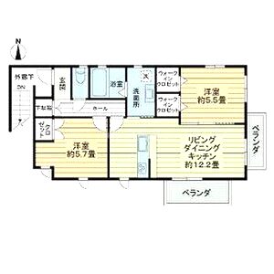 天王寺区空堀町住宅の間取り図