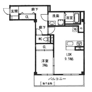 パーシモン中もずの間取り図