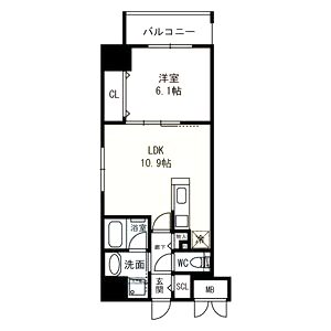 シリウス中央の間取り図