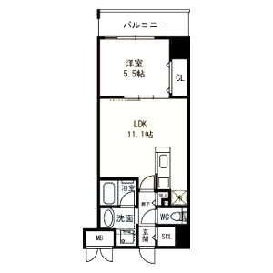 シリウス中央の間取り図
