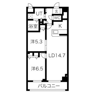 Xpavela甲東園の間取り図