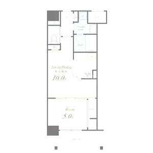 グランパシフィック今里Luxeの間取り図