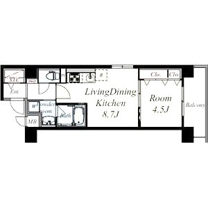 グランブルー高槻の間取り図