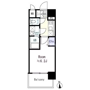 エスリード大阪イーストエッジの間取り図