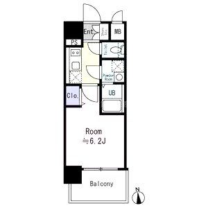 エスリード大阪イーストエッジの間取り図