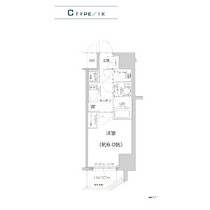 エスリード天王寺ブランシェの間取り図