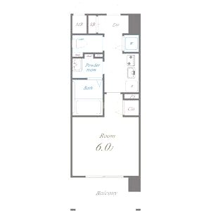 セイワパレス玉造駅前の間取り図