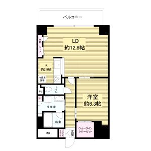 グランルージュ谷町六丁目の間取り図