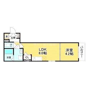 マリブガーデン堺駅前の間取り図