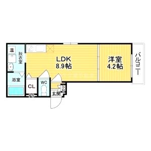 マリブガーデン堺駅前の間取り図