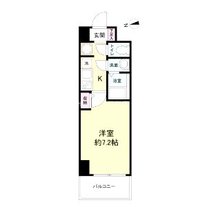 スペーシア江坂南金田の間取り図