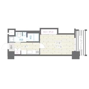 HF四条河原町レジデンスの間取り図