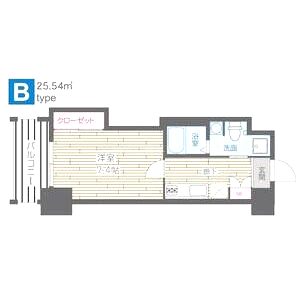 HF四条河原町レジデンスの間取り図