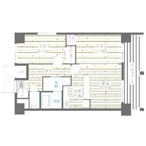 HF四条河原町レジデンスの間取り図