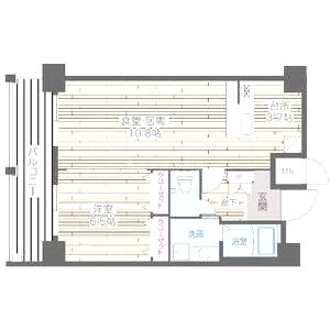 HF四条河原町レジデンスの間取り図