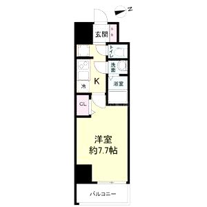 スペーシア日本橋東の間取り図
