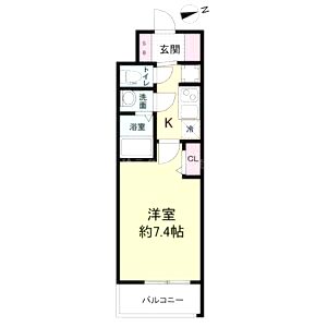 スペーシア日本橋東の間取り図