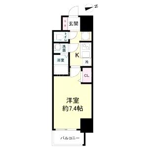 スペーシア日本橋東の間取り図