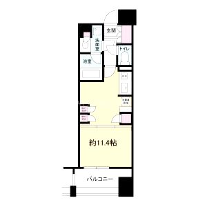 メンツ江坂の間取り図