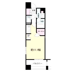 メンツ江坂の間取り図