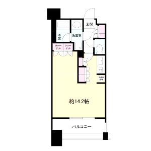 メンツ江坂の間取り図