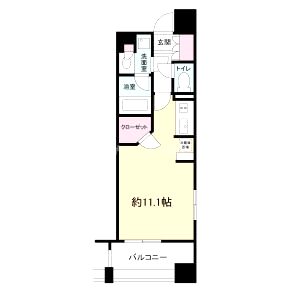 メンツ江坂の間取り図