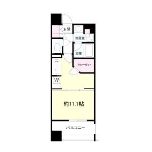メンツ江坂の間取り図