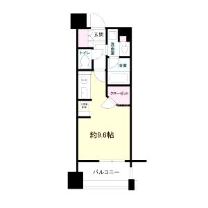 メンツ江坂の間取り図