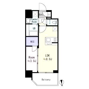 エスリード大阪城EASTの間取り図