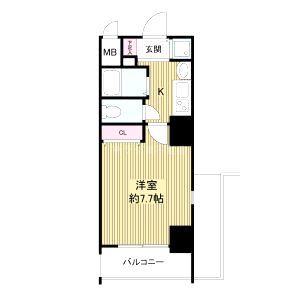 アーバンフラッツ難波東(旧La Douceur難波東)の間取り図