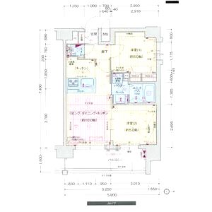 プレサンス難波セレクトの間取り図