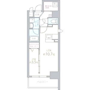 ソシオ心斎橋の間取り図
