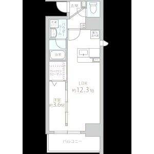 ソシオ心斎橋の間取り図