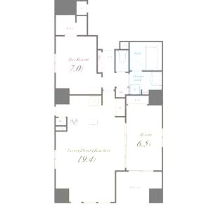 シークレフ北浜の間取り図