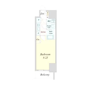 プライムアーバン御堂筋本町の間取り図