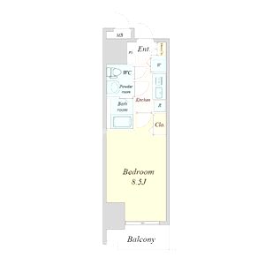 プライムアーバン御堂筋本町の間取り図
