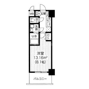 S-RESIDENCE緑橋Serioの間取り図