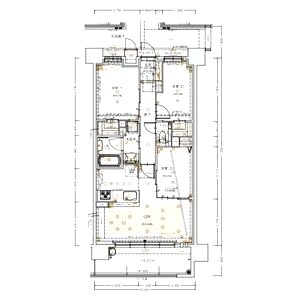 エスリード箕面船場阪大前の間取り図
