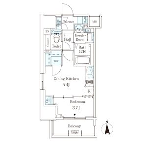 ジオエント新町の間取り図