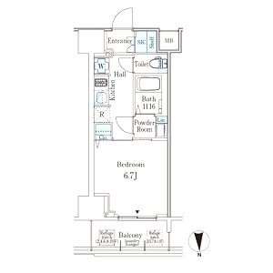 ジオエント新町の間取り図
