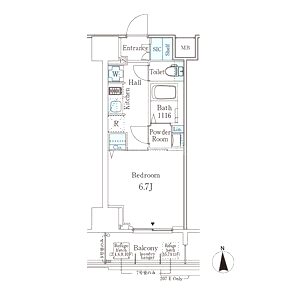 ジオエント新町の間取り図
