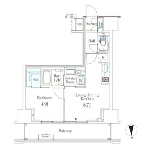 ジオエント新町の間取り図