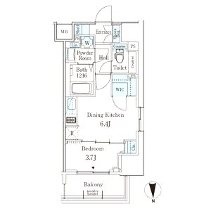 ジオエント新町の間取り図