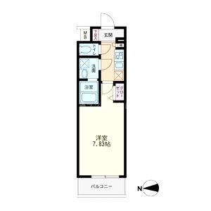 JMFレジデンス大阪福島の間取り図