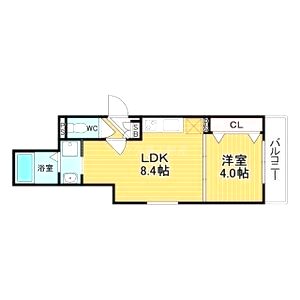 グリッター上新庄の間取り図